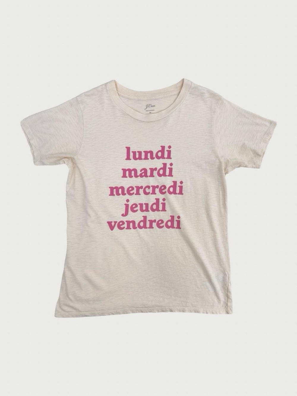 French Days of the Week Graphic Tee